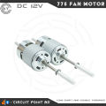 775 12V DC Fan Motor with Long Shaft and Double Threaded Coupler, High Speed, Heavy Duty, Full Metal Body, Original Copper Core Motor.. 
