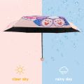 Sanrio Automatic Umbrella Cinnamoroll Kuromi Sunny Rain Dual Use Cinnamoroll Kuromi Folding Black Coated Bumper Fabric Gift. 