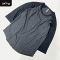 Women's Three-Quarter Raglan Sleeve Casual T-Shirt by Larong.