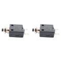 2X 5A Circuit Breaker 12V/24V Push Button Resettable Thermal Circuit Breaker Panel Mount with Waterproof Cap. 