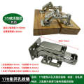 Surface mounted non perforated 170 degree large angle buffering hydraulic damping special cabinet thick door panel hinge. 