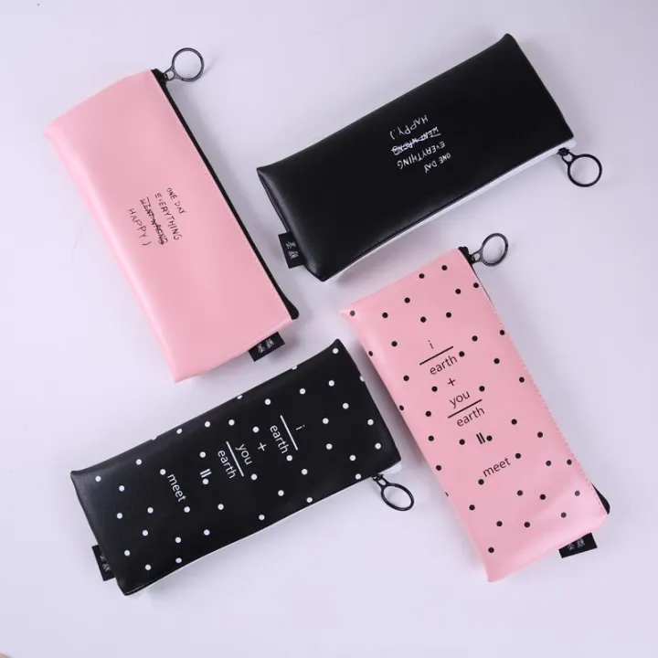 Cute%20Pink%20pencil%20case%20for%20girls%20Kawaii%20Black%20white%20Dot%20Pu%20Leather%20Pen%20Bag%20Stationery%20Pouch%20Office%20School%20Supplies%20Zakka%20escolar%20-%20Image%207