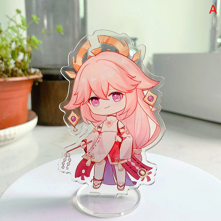 Stang For Game Genshin Impact Stand Plate Anime Cartoon Cosplay Figure Character Acrylic Prop