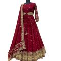 Georgette Embroidery New Stylish Semi Stitched Party Long Gown For Women. 