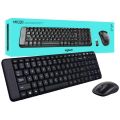 Logitech MK220 Compact Wireless Keyboard and Mouse Combo for Windows, 2.4 GHz Wireless with Unifying USB-Receiver, 24 Month Battery, Compatible with PC, Laptop.