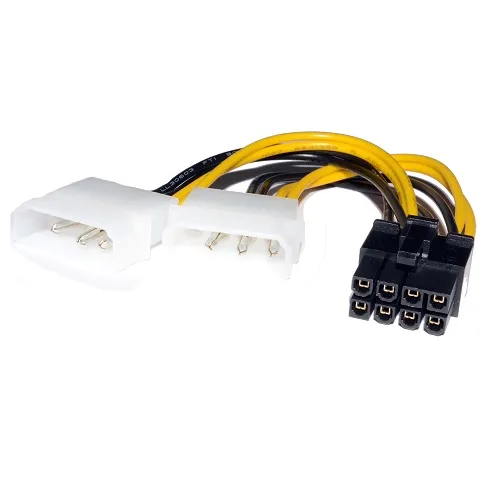 Molex%20Cable%20Dual%204%20Pin%20Connections%20to%208%20Pin%20Male%20PCI-E%20PCI%20Express%20Converter%20Adapter%20Power%20Cable%20-%20Image%202