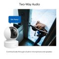 TP-Link Tapo C212 3MP Pan-Tilt Home Security Wi-Fi+Ethernet IP Camera with night vision motion detection and up to 30FT coverage with 360º horizontal range.