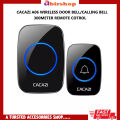 CACAZI A06 Wireless Intelligent Home Doorbell LED Night light 300M Remote Waterproof Bell Calling Bell. 