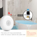 tuya ZigBee Water Leak Detector Flood Sensor Flood Overflow Alert Security Alarm System Tuya/Smart Life App Remote Control Support systems: Android and IOS.