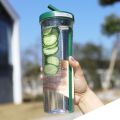 700ml Plastic Water Bottle with Straws Large Capacity Portable Tea Fruit Cup Mug Fitness Sport Outdoor Travel Drinking Bottles.