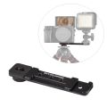 Camera Extension Plate Bracket Microphone Video light Cold Shoe Mount for A6400 A6300 A6000 M6 M50 Filming Selfie Vlogging. 
