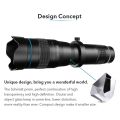 APEXEL APL-JS36XJJ04 HD 36X Metal Single-tube Telescope Telephoto Lens Optic Phone Camera Lens Monocular - black. 