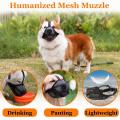 Comfortable Mesh Dog Muzzle Portable Prevent Biting Adjustable Strap Pet mask Soft Fabric Barking and Chewing Dog mouthpiece. 