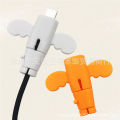 2 Pcs Little Angel Data Line Protective Sleeve Anti-Breaking Charging Line Protective Sleeve Mobile Phone Wire Connector Student Cartoon.
