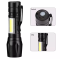 Rechargeable Flashlight Torch LED USB Portable Torches 4 Modes Zoom Mini Camping Lighting. 