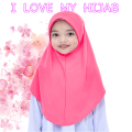 I LOVE MY HIJAB / KIDS BABY INSTANT HIJAB / 10 TO 14 YEARS / SPANDEX FABRIC.