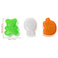 【Stylish】 3Pcs/Set Cute Sushi Rice Balls Mold Bear Elephant Fish Baking DIY Cooking Tools. 