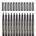 Mobee Different tip size Black Calligraphy Fineliner Brush art marker Pen Set for drawing. 