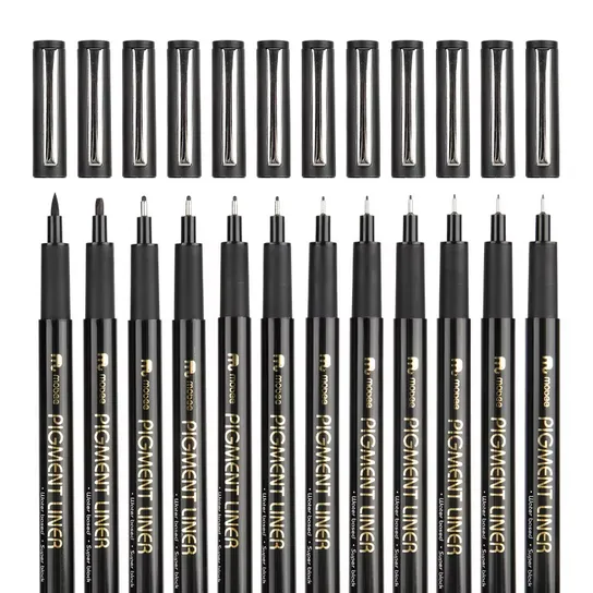 Mobee%20Different%20tip%20size%20Black%20Calligraphy%20Fineliner%20Brush%20art%20marker%20Pen%20Set%20for%20drawing%20-%20Image%202