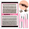 Lash Clusters Set DIY Lashes Extension Kit Individual Eyelash Extension Kit Full Set Lashes Kit with Lash Bond and Seal Makeup.