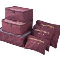 6PCS Travel Storage Bag Organizer Set For Clothes Shoes Cosmetic Tidy Organizer Wardrobe Suitcase Pouch Travel Organizers Packing Bags. 