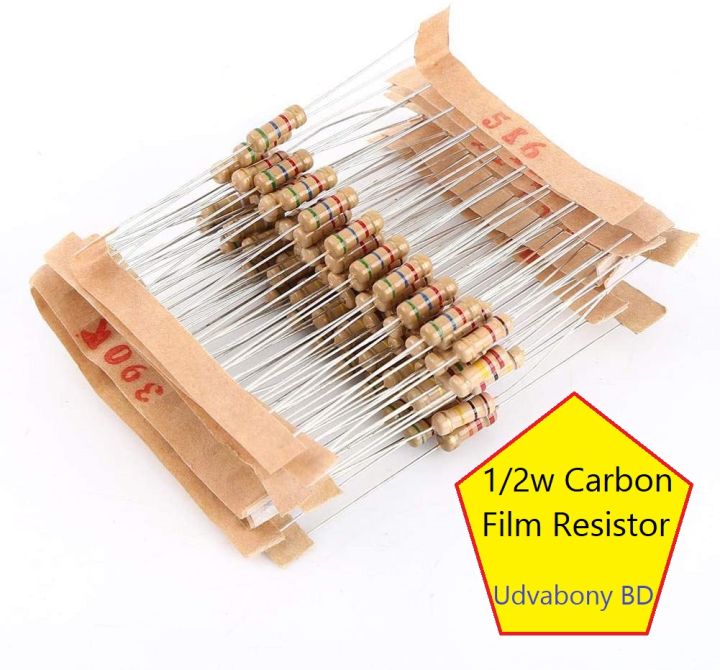 25Pcs-Resistor%205.6K%20Ohm%201/2W%205%25%20Carbon%20Film%20Resistor%20High%20Quality%20-%20Image%203