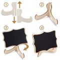 Mini Chalkboard Signs, 20 Pack Framed Small Chalkboard Labels with Easel Stand, Wooden Blackboard for Table Numbers, Food Signs, Wedding Signs, Message Board,Event Decorations. 