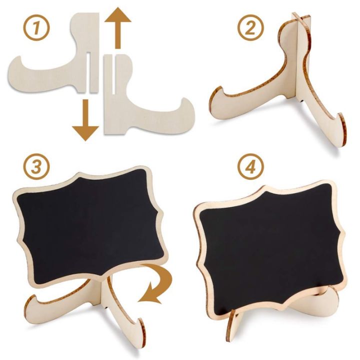 Mini%20Chalkboard%20Signs,%2020%20Pack%20Framed%20Small%20Chalkboard%20Labels%20with%20Easel%20Stand,%20Wooden%20Blackboard%20for%20Table%20Numbers,%20Food%20Signs,%20Wedding%20Signs,%20Message%20Board,Event%20Decorations%20-%20Image%204