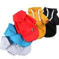 Autumn Winter Small, Medium, and Large Zipper Pockets, Dog Clothes, Cat Sweatshirts, Teddy Bomei Fighting Pet Supplies.