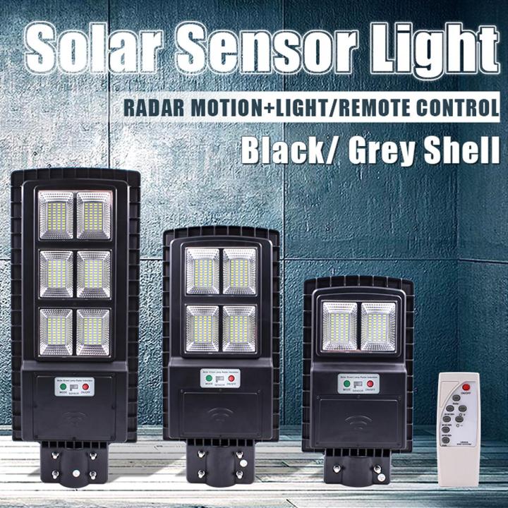 60W/90W/120W LED Solar St Light Wall Lamp Waterproof PIR Motion Sensor + Light Control + Timer ,Outdoor Garden W/ Remote Control