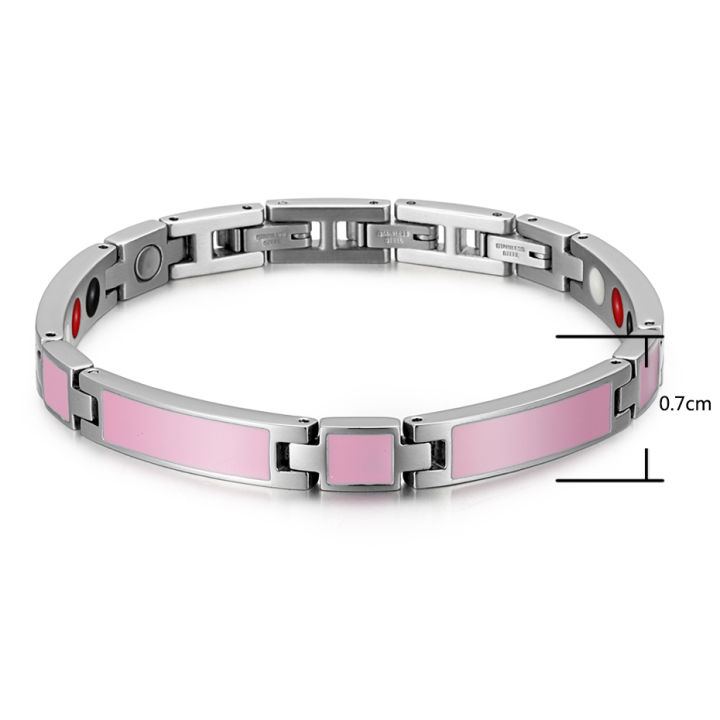 Rainso Healing Magnetic Bracelet For Woman Stainless Steel