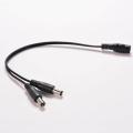 5.5 X 2.1mm Cctv Camera 1 Female To 2 Male Dc 12v Power Splitter Cable Adapter.