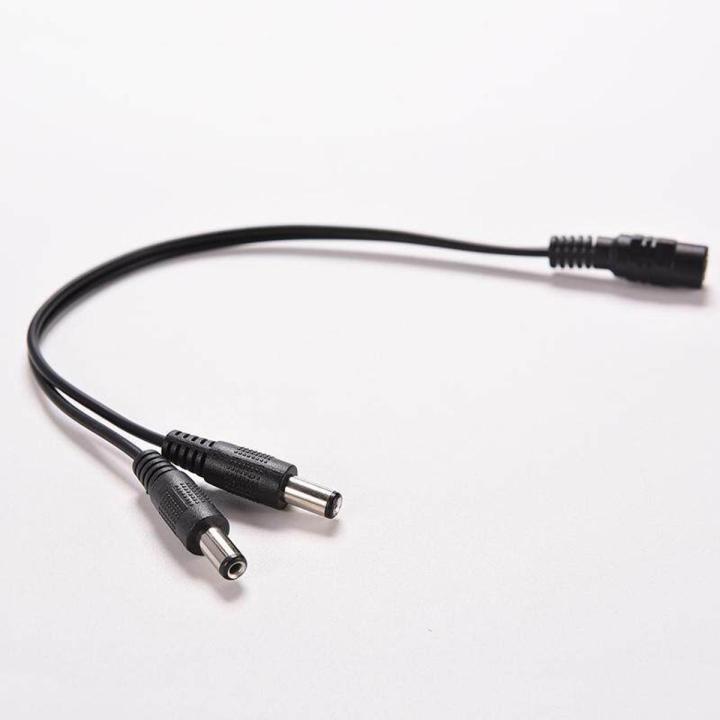 5.5 X 2.1mm Cctv Camera 1 Female To 2 Male Dc 12v Power Splitter Cable Adapter