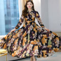 New Attractive Stylish Long Gown Dress Digital Print Maxi Dress One Piece Long Kurti For Women. 