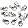 Sterling Silver Dolphin Hook Jewelry Making Accessories - Lobster Clasps Claw Hooks for Necklace and Bracelet - 7x12mm. 