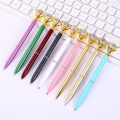 Cute gem ballpoint pen crystal glass diamond metal ballpoint beautiful gift pen. 