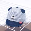 Cartoon Bear Baby Hat Cap Summer Spring Adjustable Baseball Cap Cute Striped Cotton Kids Sun Hat Baby Boy Girl Hats With Ears.