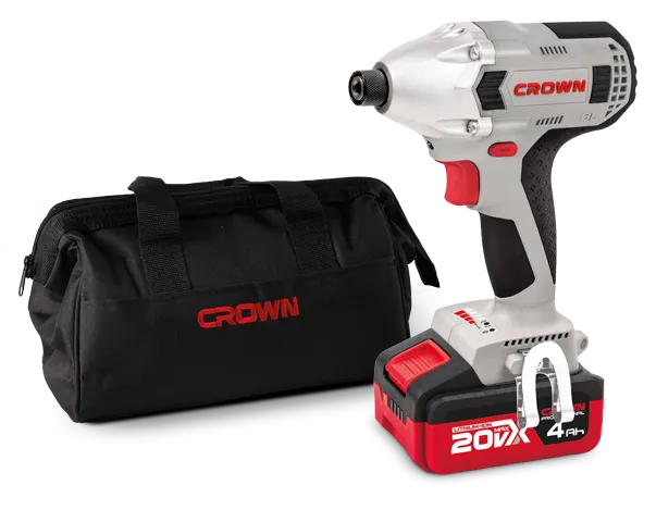 CROWN%2020V%20Cordless%20impact%20screwdriver%2020V%20(Lithium-ion,%204Ah),%201/4"%20hexagonal,%20Max.%20torque%20320%20Nm,%20with%20battery%20and%20charger%20Model:%20CT22021HX-4C2%20TB%20-%20Kings%20Trading%20-%20Image%206