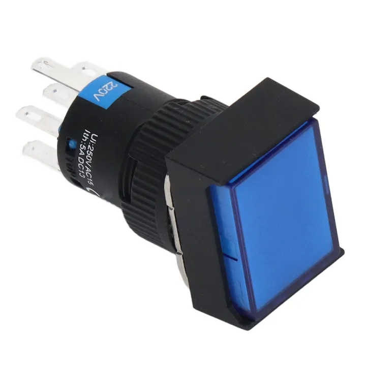 Push Button Switch Small Self Locking Safe ABS Housing 25 Pcs Long Usage Time Switch Button with Control Light for Electromagnetic Starter