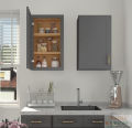 Kitchen Wall Cabinet & Cupboard, 30x18"kitchen storage cabinet, store Medicine Cabinet, Bathroom  storage Cabinet Wall Mounted with Doors and Shelves. 