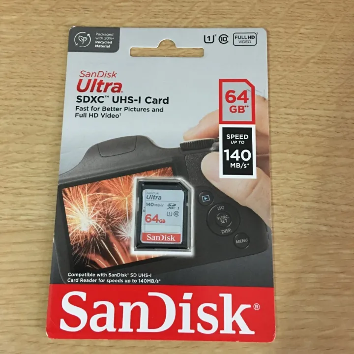 Sandisk%20Ultra%2064GB%20140Mbps%20SDXC%20UHS-I%20Memory%20Card%20-%20Image%202