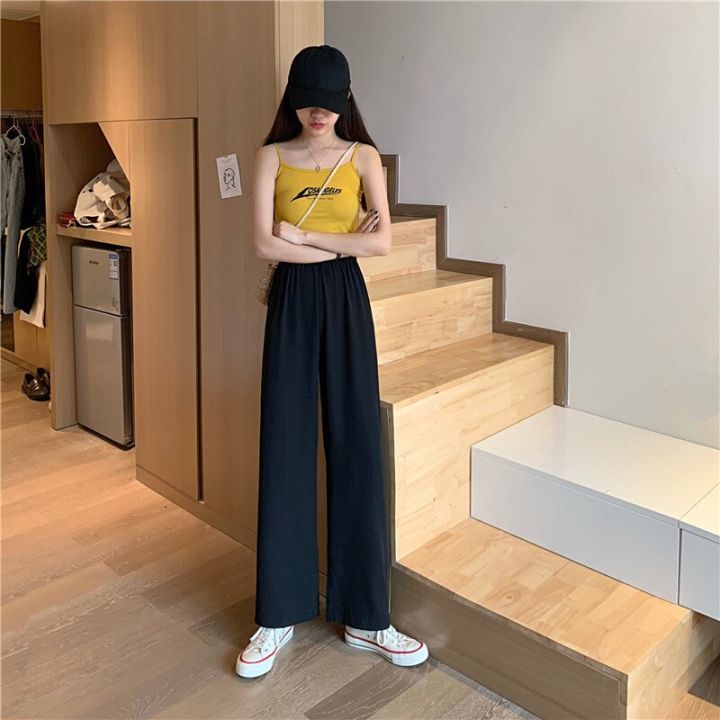 Wide%20Leg%20Pants%20Women%20Loose%20High%20Waist%20Black%20Basic%20Fashion%20Ulzzang%20All-match%20OL%20Casual%20Baggy%20Clothes%20Mujer%20Trousers%20Teens%20Street%20-%20Image%208