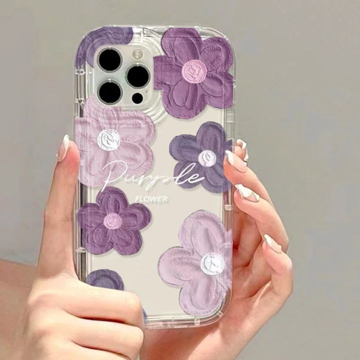 Flower%20Phone%20Case%20For%20iPhone%2013%20Case%20iPhone%2011%2015%2012%2014%20Pro%20Max%20XS%20XR%20X%207%208%2015%20Plus%20SE%202020%20Cute%20Aesthetic%20Floral%20Cover%20Cases%20-%20Image%202