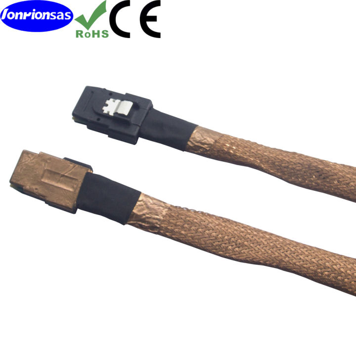 LONRIONSAS#Internal Data Cables 36-pin Mini-SAS sff8087 cable to sff8087 with Copper Mesh Double shielding cable