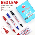 Red Leaf Permanent Ink Marker No:707 (Black, Red, Blue).
