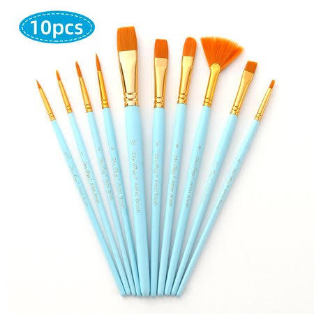 Artist%20Brush%20Paint%20Brush%2010%20pcs%20Mix%20set%20-%20Keep%20Smiling-A6303Z,%20Suitable%20for%20Water%20&%20Acrylic%20&%20Oil%20color%20paint%20-%20Image%202