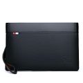 Men's PU Leather Business Style Handbag, Clutch Bag, Soft, Male Waist Pack, Elegant, Leisure, Stylish, Hand Pouch.