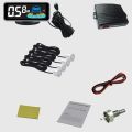 4 White sensors-4/sensors NY606 Car LCD Parking Sensor Kit Display for all cars parking assistance reversing radar.