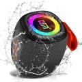 HM-805 Portable Bluetooth Speaker with RGB Lights, Powerful Crystal Clear Sound, IPX4 Waterproof, Bluetooth 5.3, TWS Paring, FM Radio, Wireless Speaker for Outdoor, Gift Ideas. 
