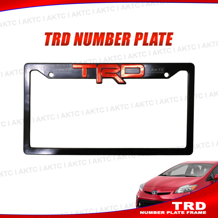 TRD-Car Number Plate Frame, Car License plate (2PC/SET)